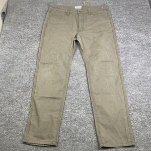 Edgevale Pants Mens 36x32 Green Rugged Slim Straight Made USA Workwear